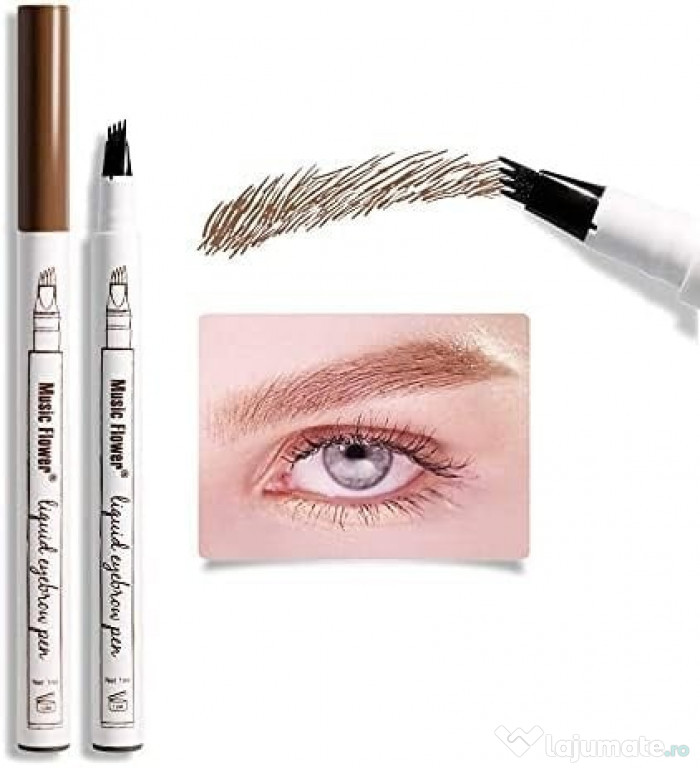 Creion Sprancene efect Microblading, Fine Sketch Tattoo, Light Brown