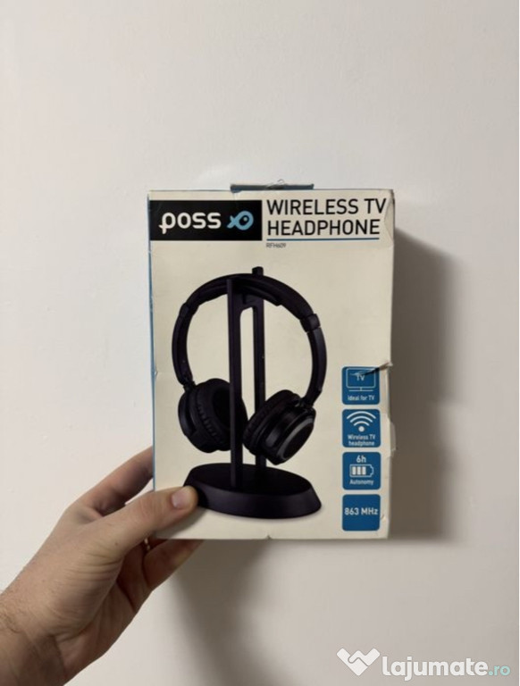 Casti poss wireless tv headphone rfh609