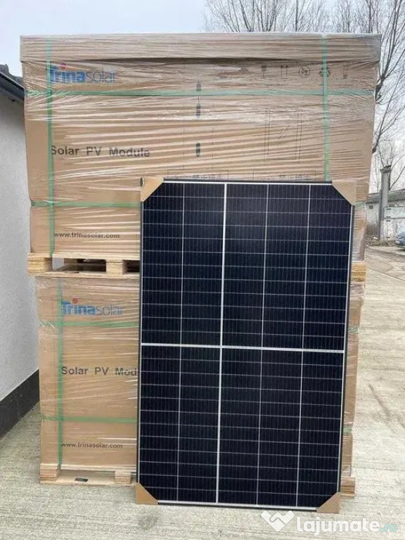 Vând panouri fotovoltaice Trina Solar 495W Vertex S+, echipate cu tehn