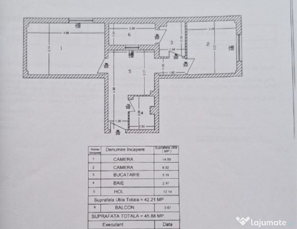 Apartament 2 camere, stare buna, Budimex