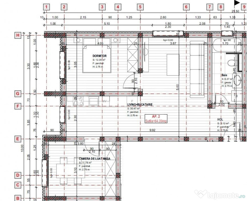 Apartamente cu 2 si 3 camere, finisaje premium, loc de parca