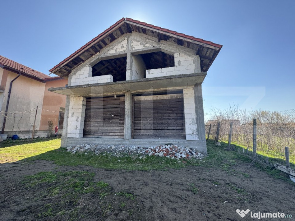 Casa la rosu , 420 mp teren, 149 mp utili, zona Cernele