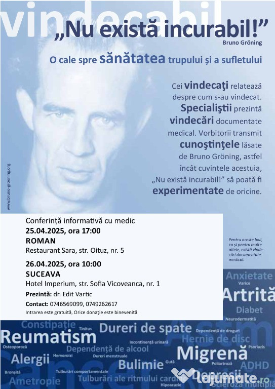 Roman - Conferință de informare cu medic
