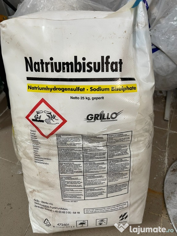 Corector pH piscina, pH minus solid / granulat 25kg