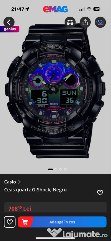 Ceas G-Shock la cutie.