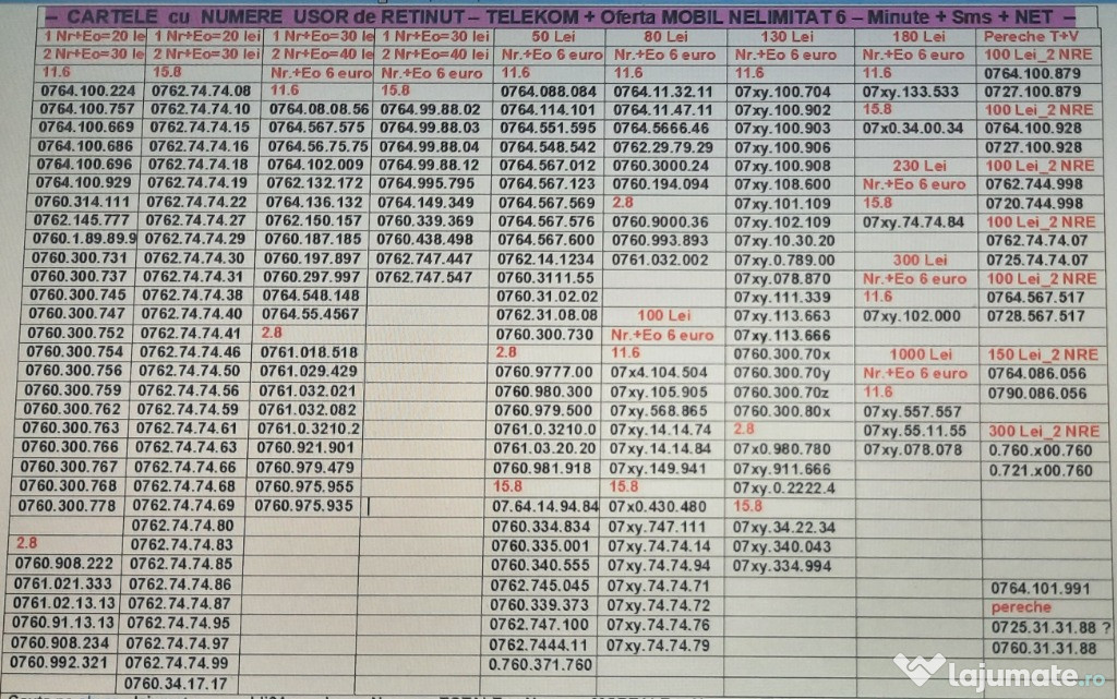 Numar.Numere Telekom_557557_Premium_Platina_Vip_Gold_Aur_Simplu_Simple