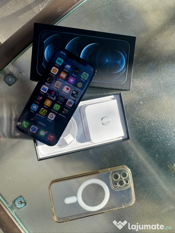 IPhone 12 PRO 256GB pacific blue stare 10 din 10