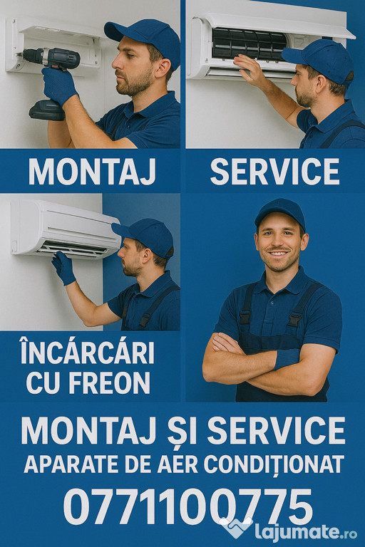 Montaj Service Incarcare freon aparate de aer conditionat