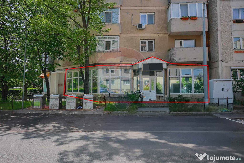 Spațiu comercial Nufărul, SU 95 mp, vitrină pe tot fro...
