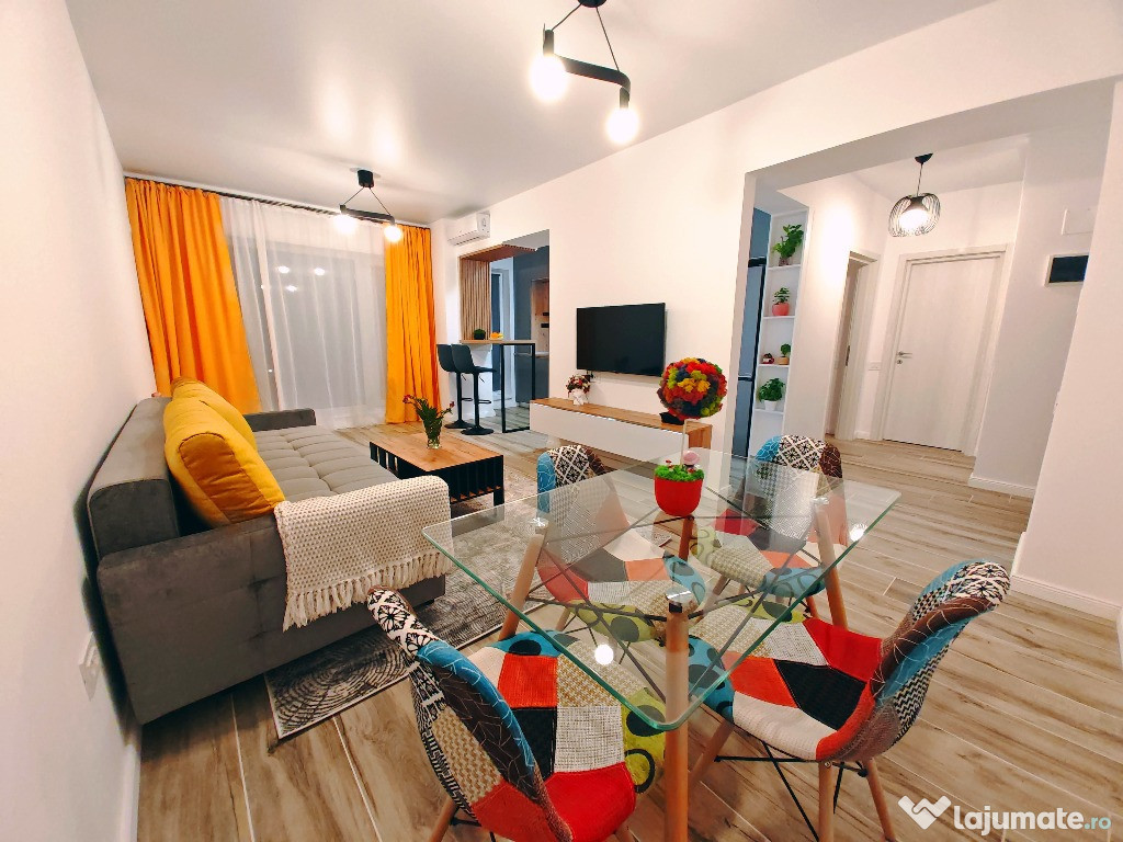 Apartament 2 camere, prima închiriere |Complet mobilat & modern Pipera