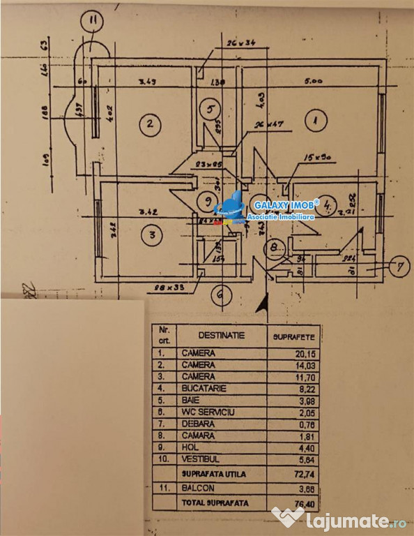 B-ld Constantin Brancoveanul apartament 3 camere de