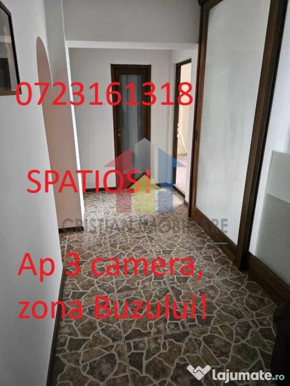 SPATIOS! Ap 3 cam conf 1 Buzaului 80 mp partial mobilat util