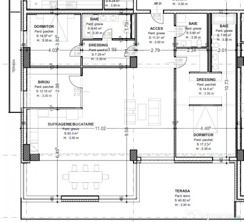 Penthouse 4 camere | 180 mp utili + terasă 47 mp | Priveli?