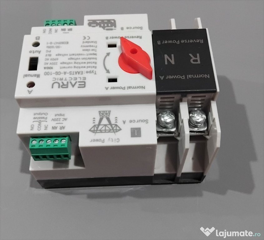 Vand Comutator de transfer automat retea- invertor 2P 100A ATS -stare