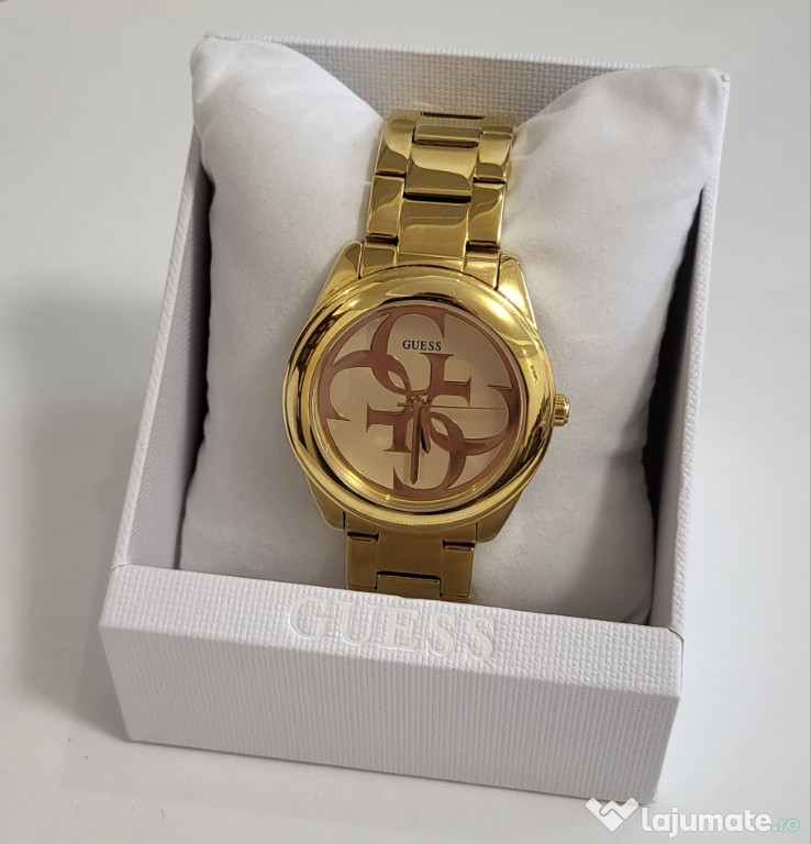 Ceas Guess auriu inox, ca nou – elegant și fiabil