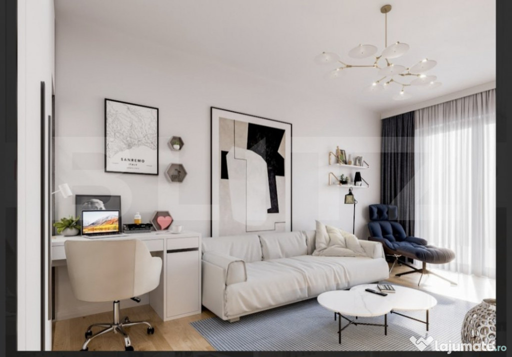 Apartament 2 camere,54 mp ,decomandat, balcon de 12,76 mp,Ca