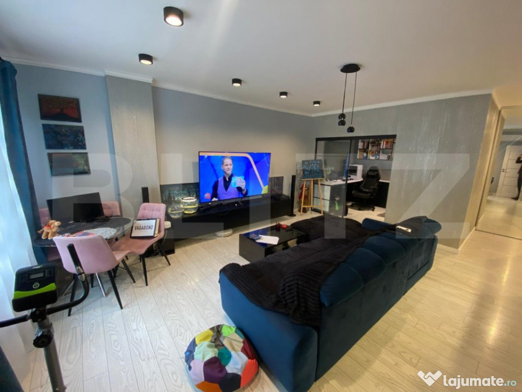 Apartament 2 camere, transf în 3, Grigorescu, 78 mp + balco