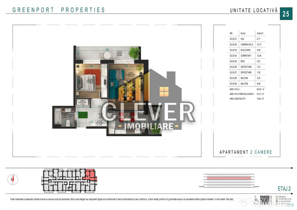 PROMO Apartament 2 camere Loc de Parcare BONUS Th. Pallady