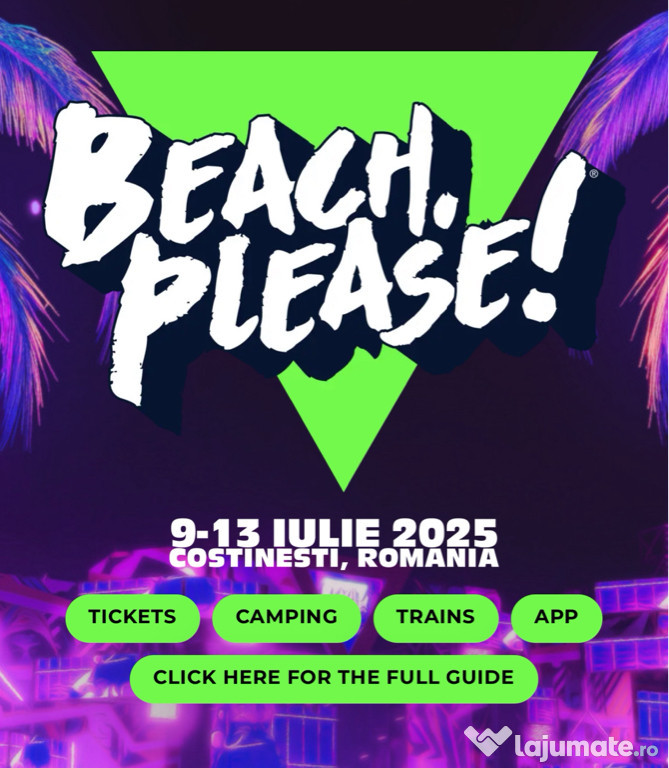 Bilet BEACH PLEASE simplu (early bird) de o persoana