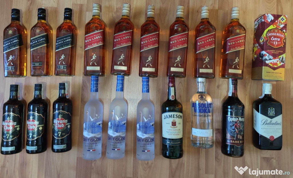 WhiskyBlack Label ,Vodka Grey Goose Rom Havana