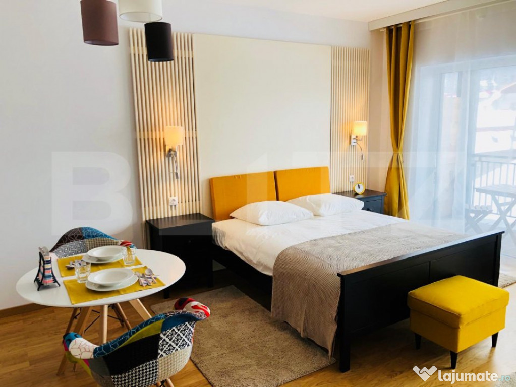 Garsonieră modernă cu vedere spre Tâmpa – gata de mutar