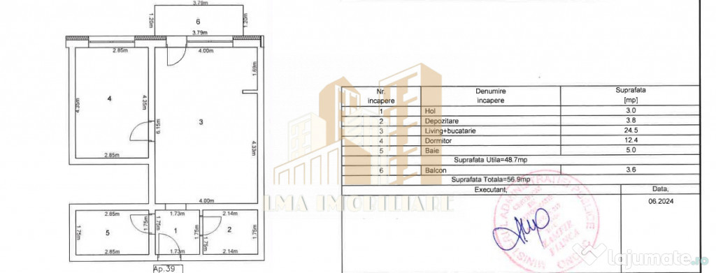 Apartament 2 camere Subcetate City 2