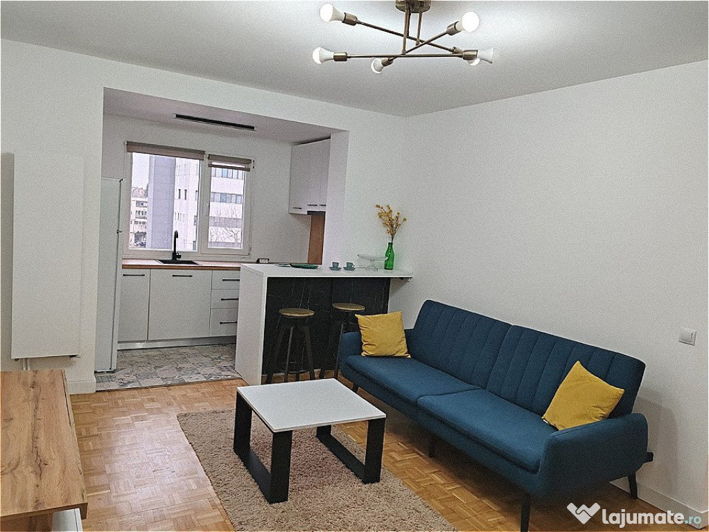 Apartament 3 camere – 50 mp, mobilat modern
