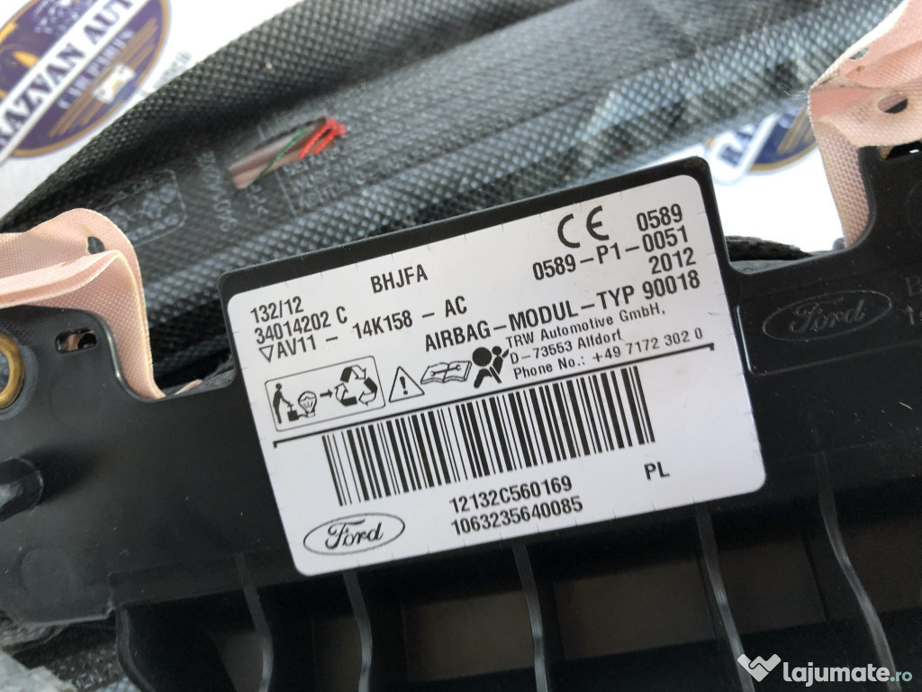 Airbag cortina stanga Ford B-MAX 2016