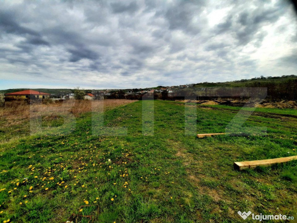 Teren intravilan 1000mp,cu Puz aprobat prin HCL,in Borhanci