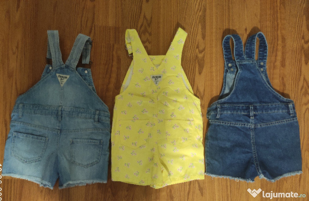 Lot salopete blugi denim Carter's 4 ani