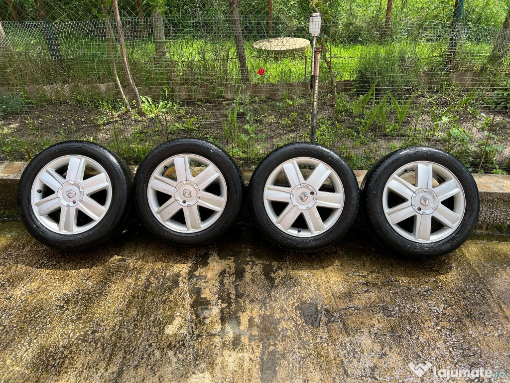 Jante originale Renault de 16 Inch 4x100 cu anvelope de vara 205/55/16