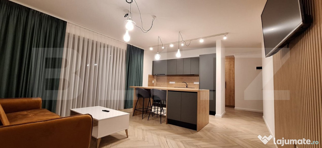 Investiție ! Semicentral ! Apartament finisat, 2 camere, 53