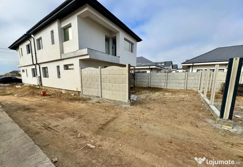 !!Finalizată!! Vând casă tip duplex – 4 camere, 2 băi–Popești-Leordeni