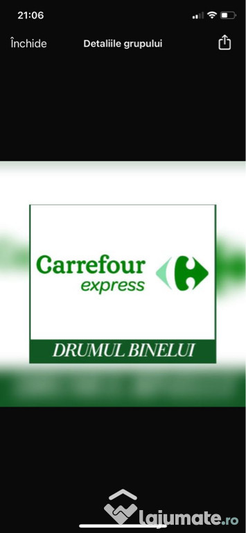 Angajăm lucrător universal Carrefour Express Binelui