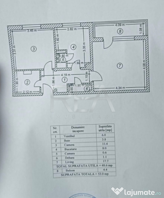 2 camere,decomandat, bloc din 1978, anvelopat/ Drumul Tabere