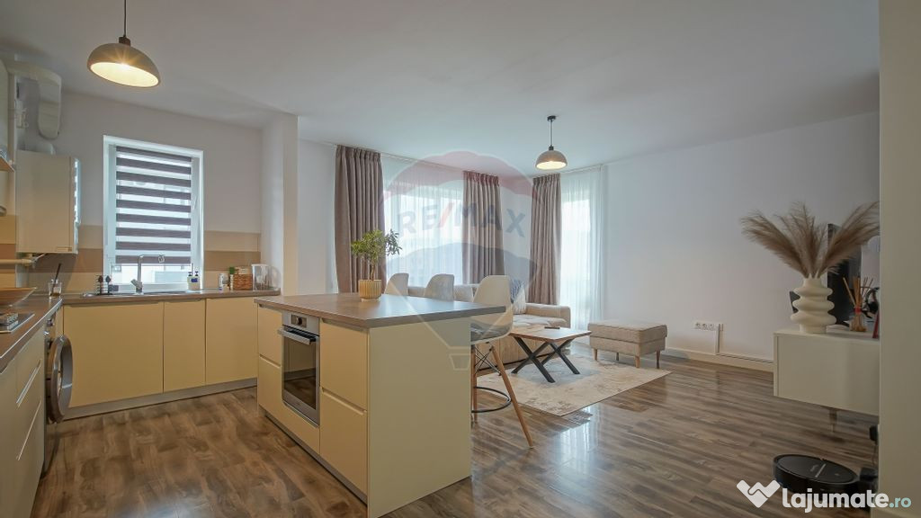 Apartament elegant, mobilat si utilat cu 2 balcoane