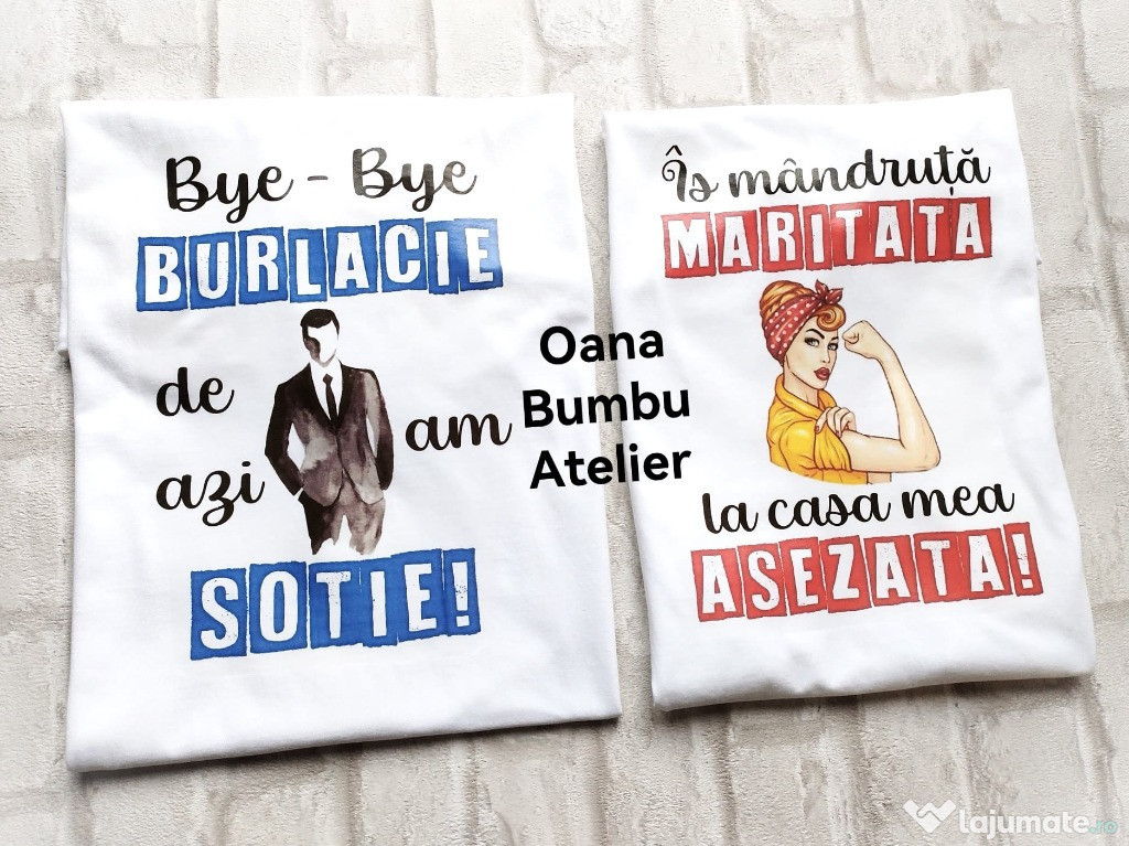 Tricouri personalizate BURLACITE, NUNTA