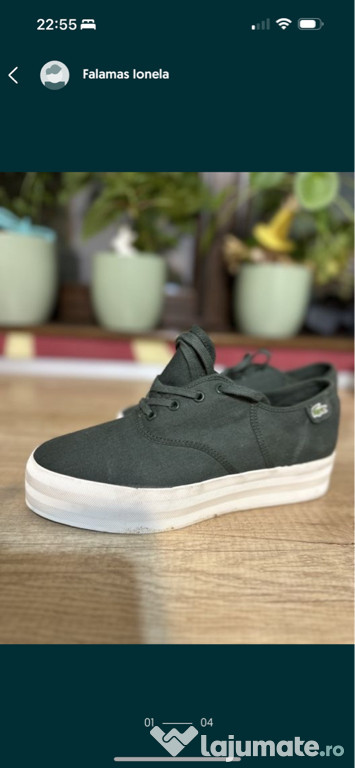 Teniși Lacoste 40,5 în stare foarte bună!