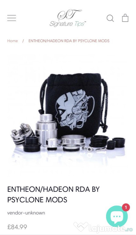 Atomizor vape Psyclone Hadheon Rda 22mm