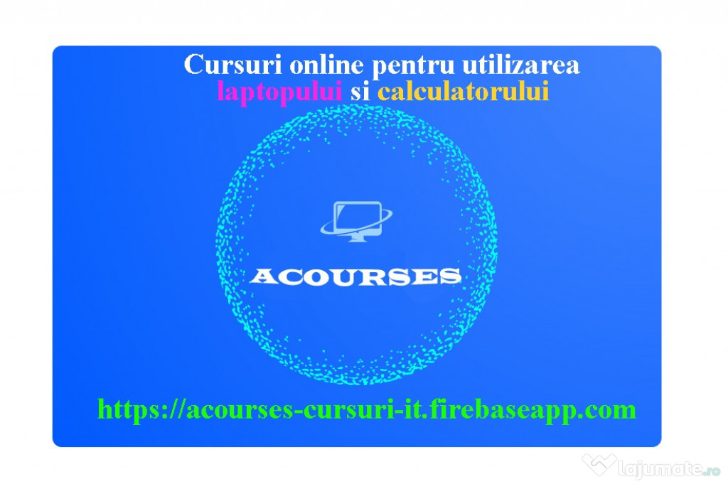 Cursuri pentru utilizarea calculatorului si laptopului - acourses