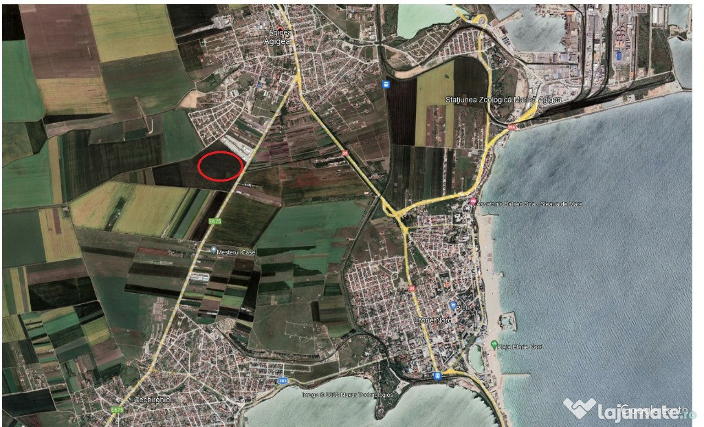 Teren de vanzare in Agigea la DN 38