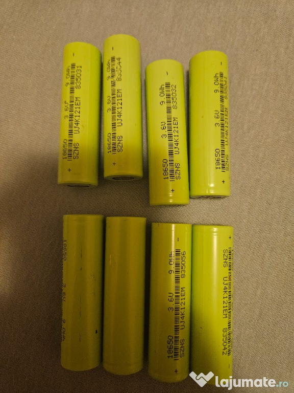 Set 8x Acumulator Li-Ion 18650 3.6V 2500mAh - baterie