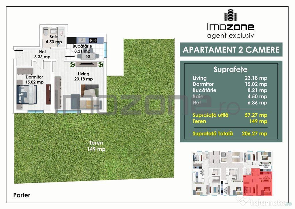 2 CAMERE – 150 mp CURTE – METROU PACII – AUTOGARA M...
