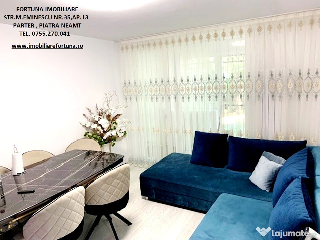 Apartament 2 camere,renovat integral,mobilat,utilat,Adridan-Darmanesti
