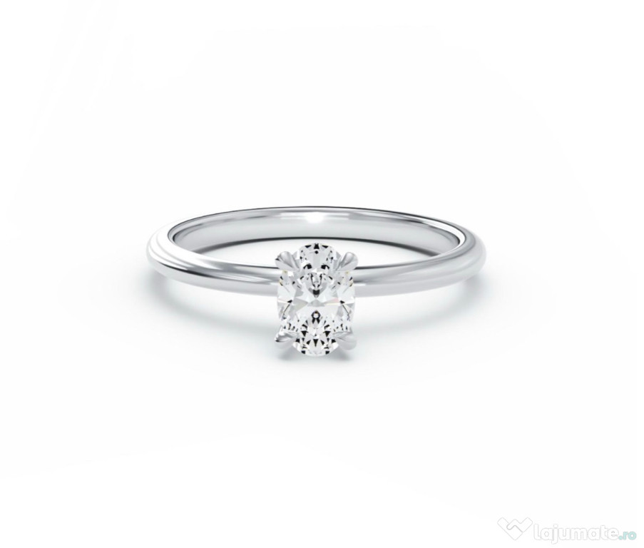 Inel de logodna TEILOR aur alb 18k diamant solitaire 0.3ct
