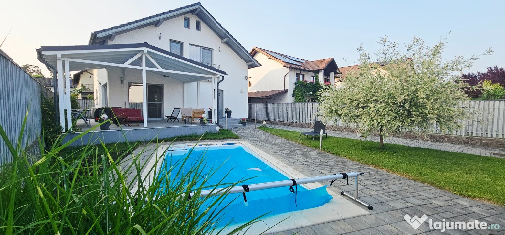 Vila cu piscina situata pe Calea Cisnadiei catre liziera padurii Sibiu