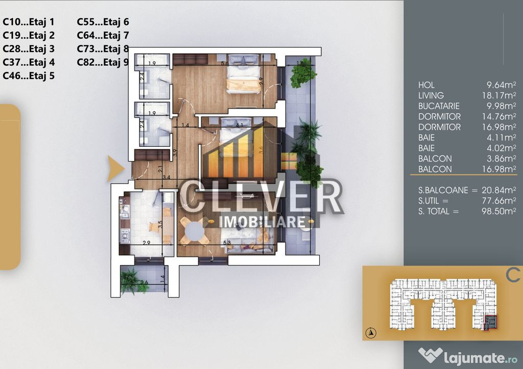 Bloc Premium-3 Camere-Titan Sector 3- 7min Bd. Th. Pallady