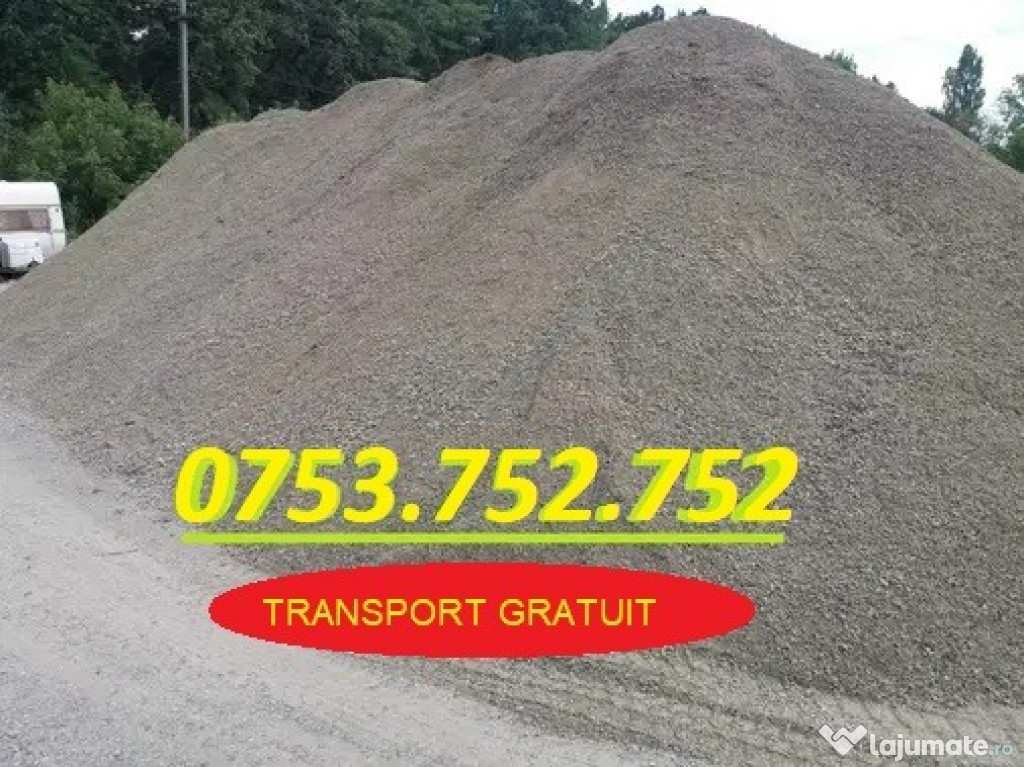 Balast din sorturi, nisip, ciment fier, plase sudate OFERTE