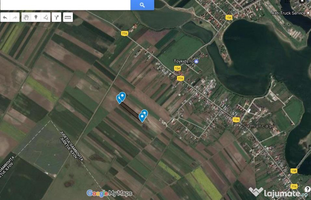 Vand Teren Extravilan Samurcasi (Buftea - Crevedia)