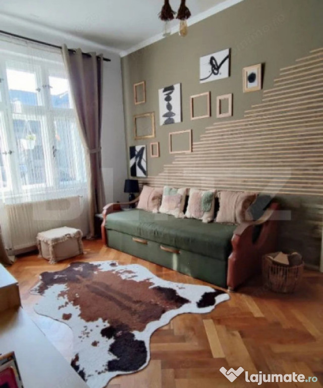 Apartament cu 2 camere, 50 mp, ultracentral, zona Patria